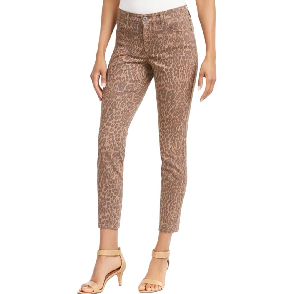NWT Style & Co Womens Leopard Print Curvy Fit Skinny Jeans
